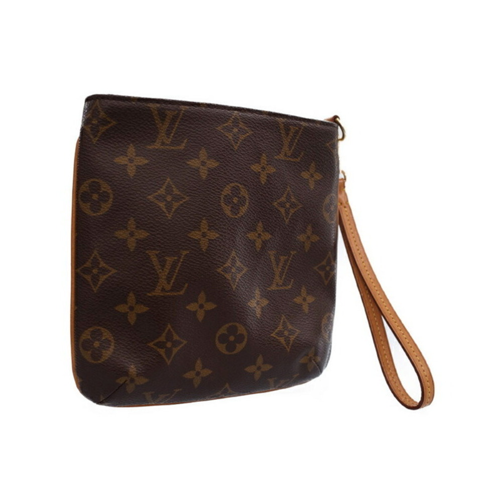 Louis Vuitton Shoulder Partition Monogram Bag Brown Leather